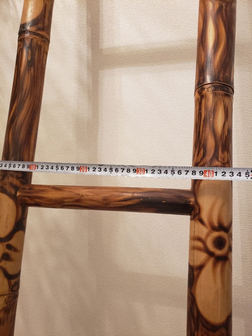 ヴィンテージ バンブー はしご アジアン インテリア ディスプレイ アンティーク