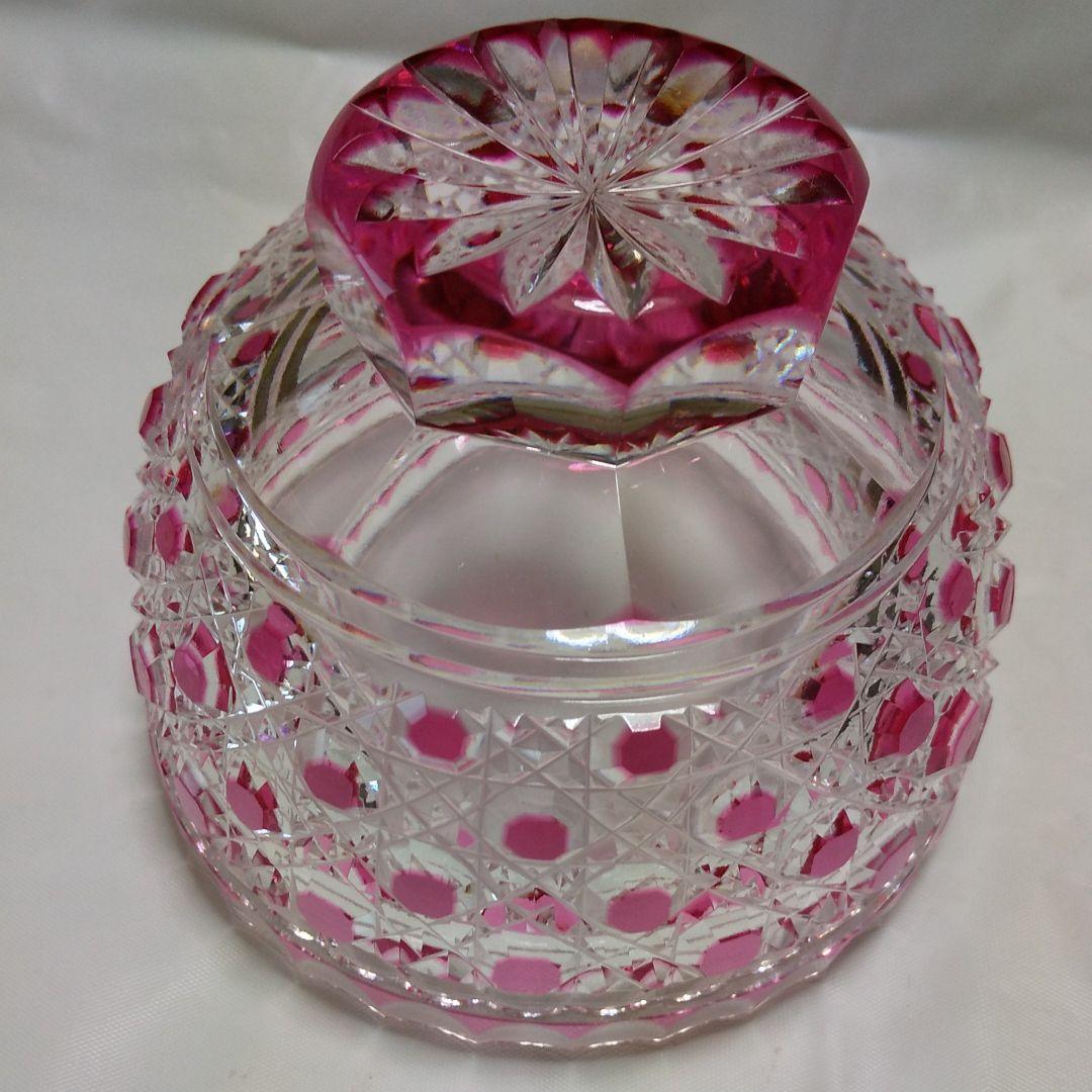 金赤被せ小鉢 総八角籠目紋