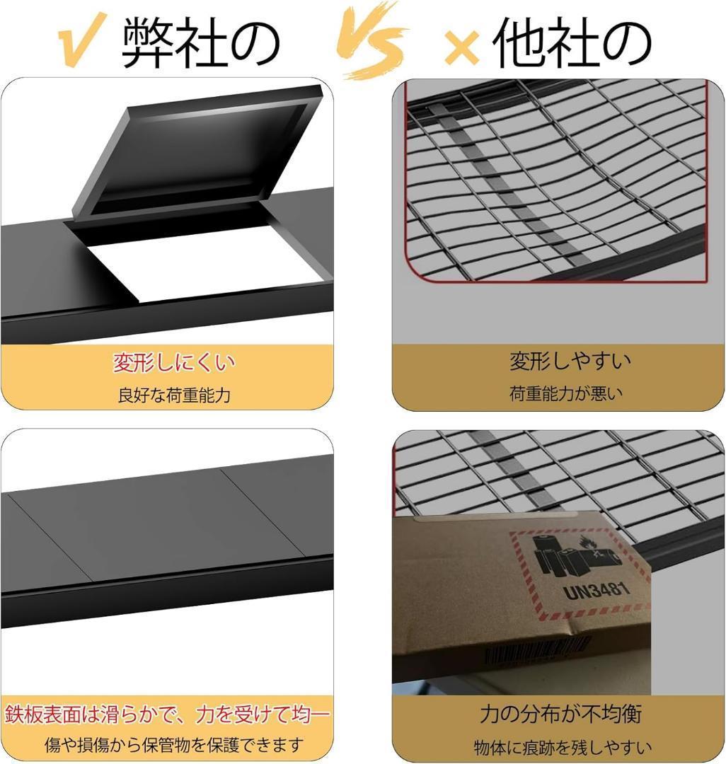 耐荷重500kg 4段 大型スチールラック メタルラック 収納棚 シェルフ