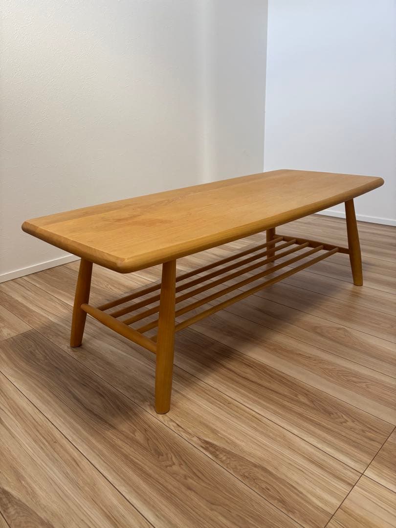 ローテーブル　無垢材　アルダー材