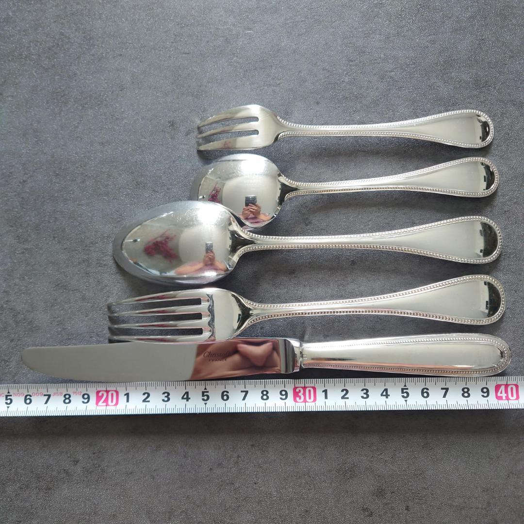 クリストフル パール コンソメスプーン含む 10点