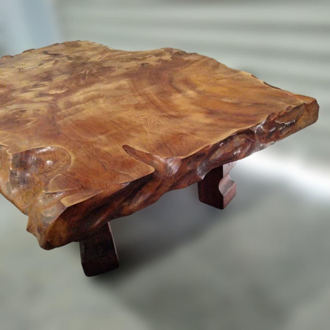 1-24 厚み5cm 　座卓　一枚板　天然木　ローテーブル