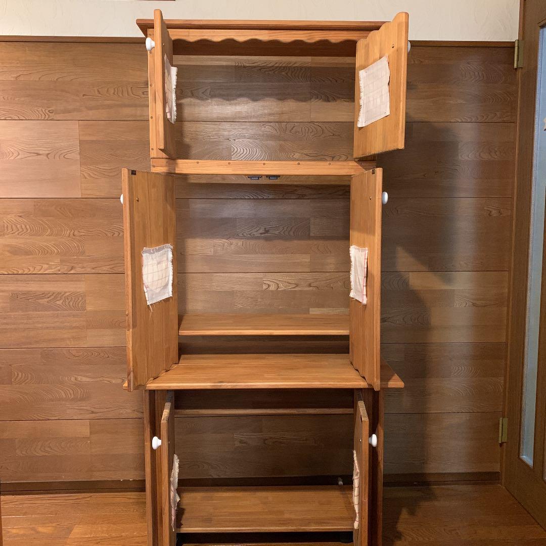 アメリカンカントリー　家具　パソコンラック　棚　収納　ハート