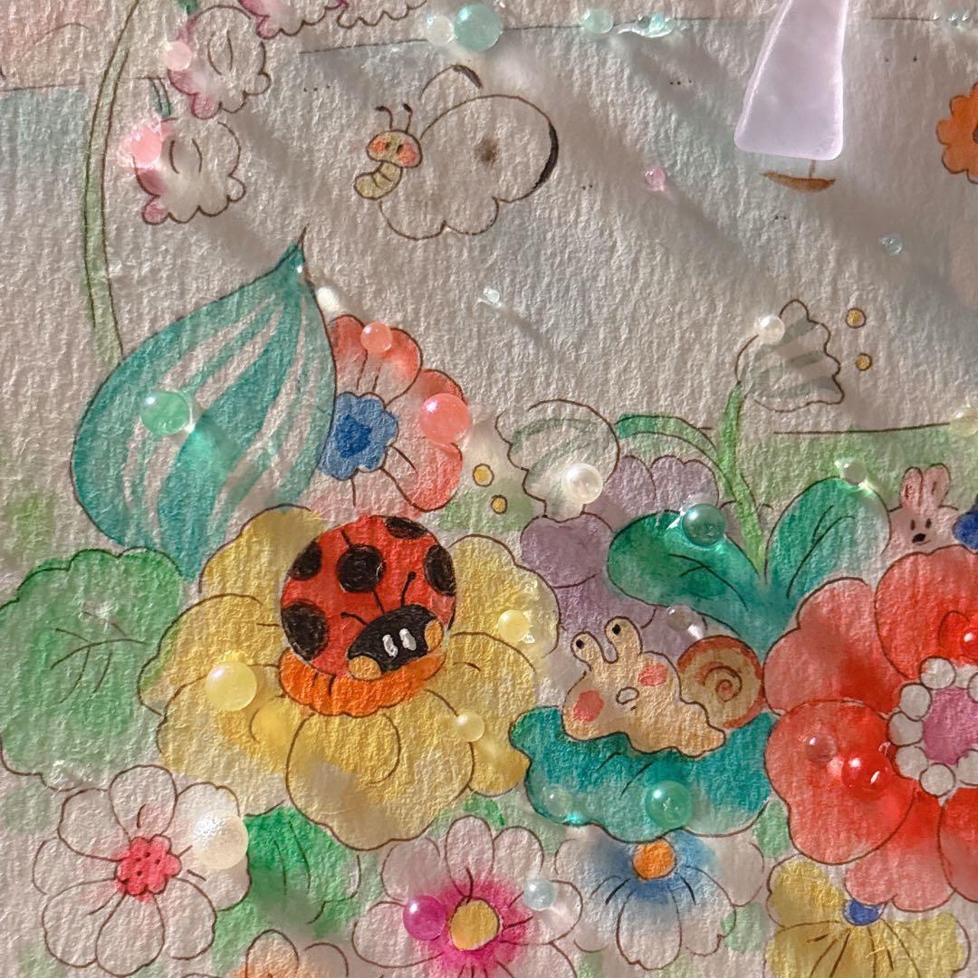 【旅】シーグラスアート　イラスト　水彩画　原画