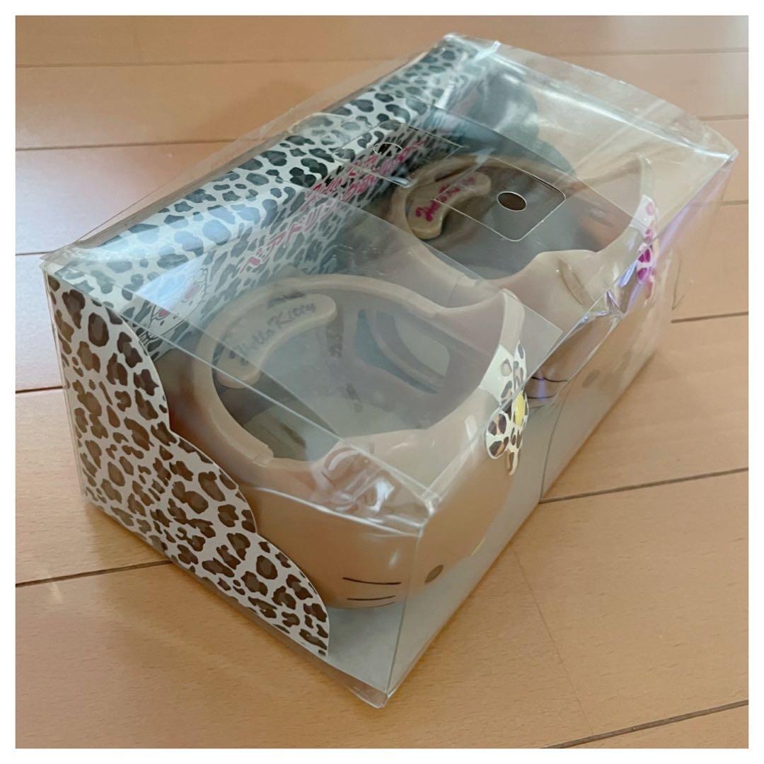 新品】激レア ハローキティ 日焼け ヒョウ柄 ドリンクホルダー レトロ