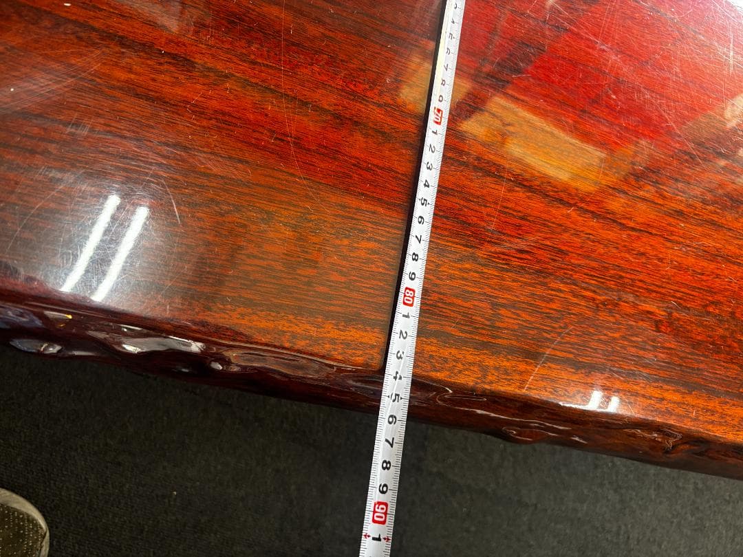 【中古】一枚板ローテブル木製