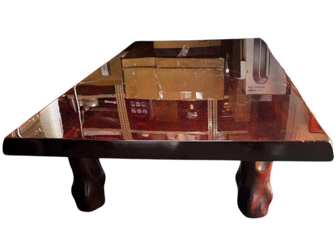 【中古】一枚板ローテブル木製