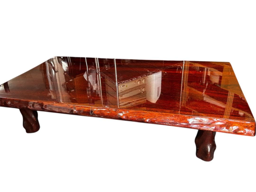 【中古】一枚板ローテブル木製