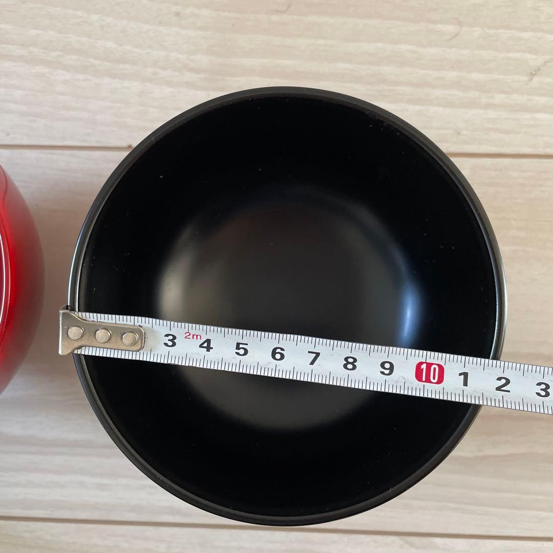 輪島塗　高州堂　赤黒漆塗り汁椀2個セット