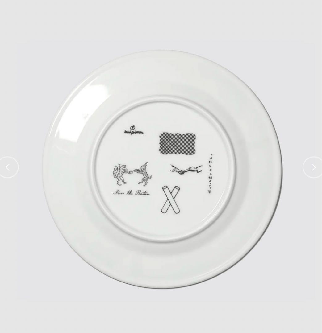 ミナペルホネン 「咲いている花にただ笑ふ」プレートセット『パスザバトン』　計4枚