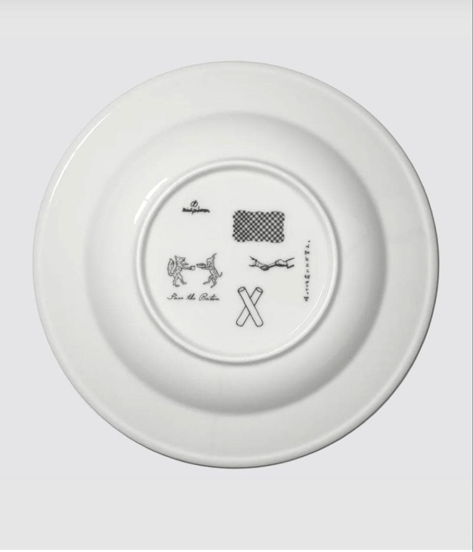 ミナペルホネン 「咲いている花にただ笑ふ」プレートセット『パスザバトン』　計4枚