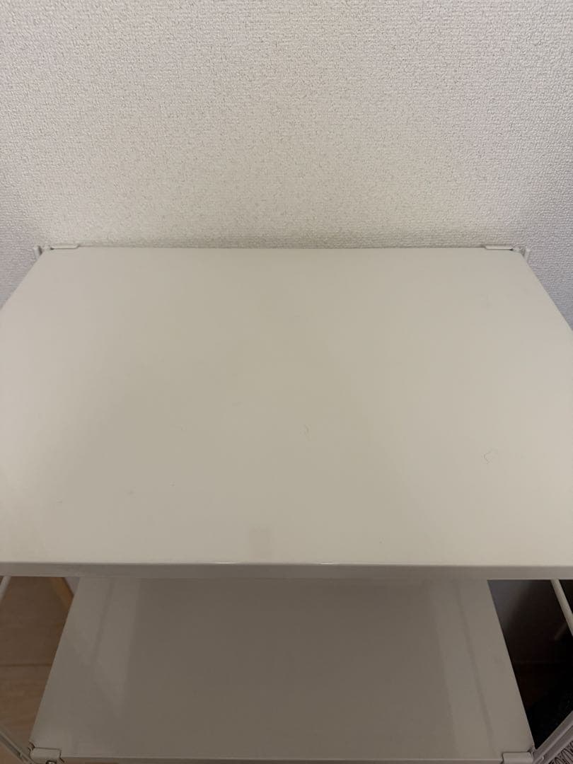 無印良品ホワイト スチールラック 4段 キャスター付き - メルカリ