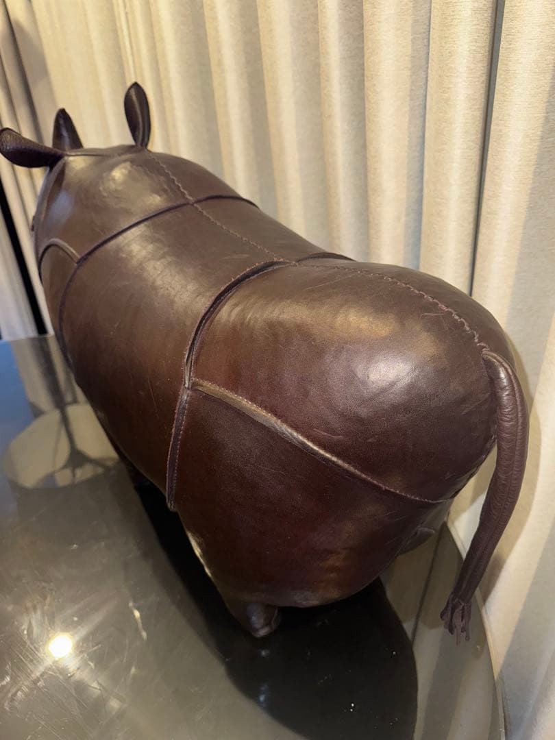 OMERSA レザー スツール サイ ミディアム オメルサ アバクロ オマーサ