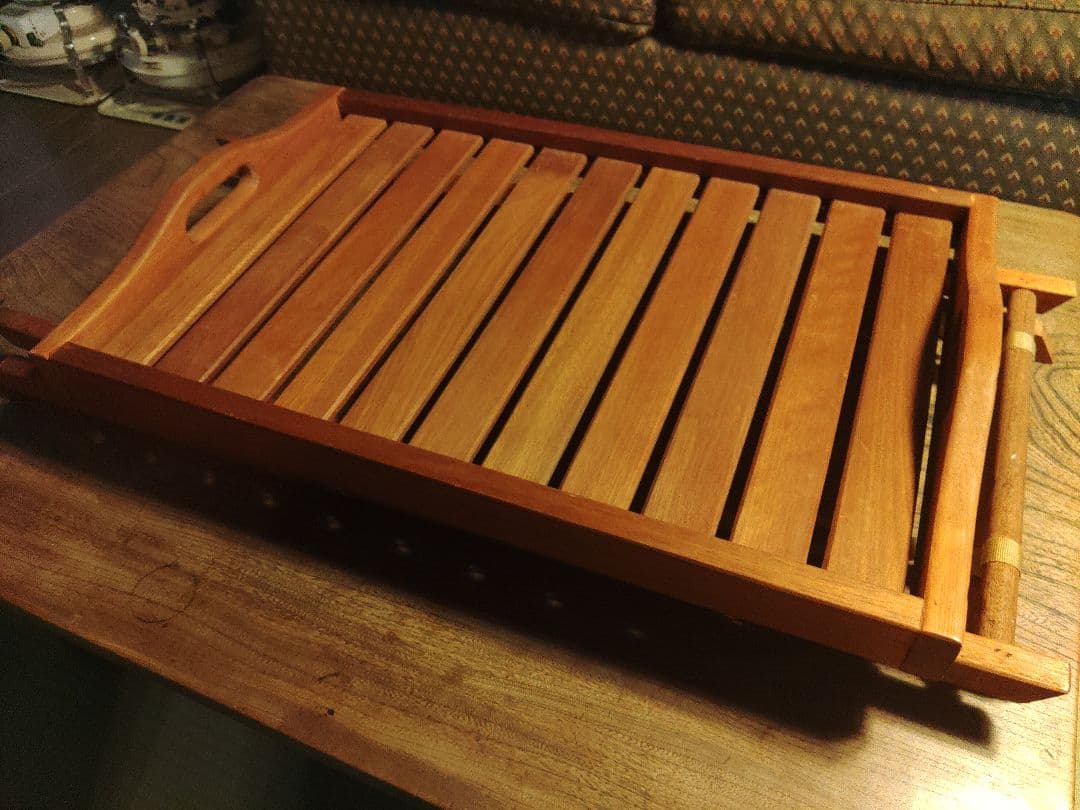 希少　大型　フォールディングテーブル　木製　折りたたみ　当時物　ヴィンテージ