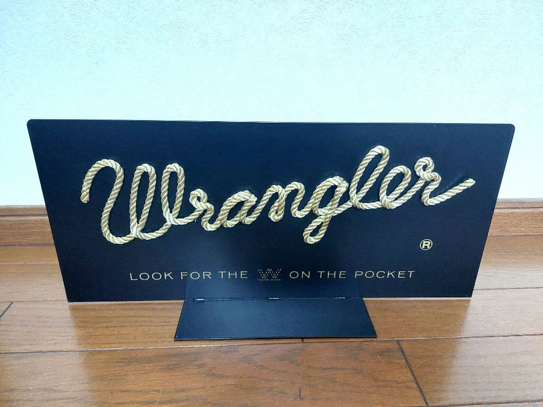 ラングラー【Wrangler】ロゴ鉄製 ディスプレイスタンド