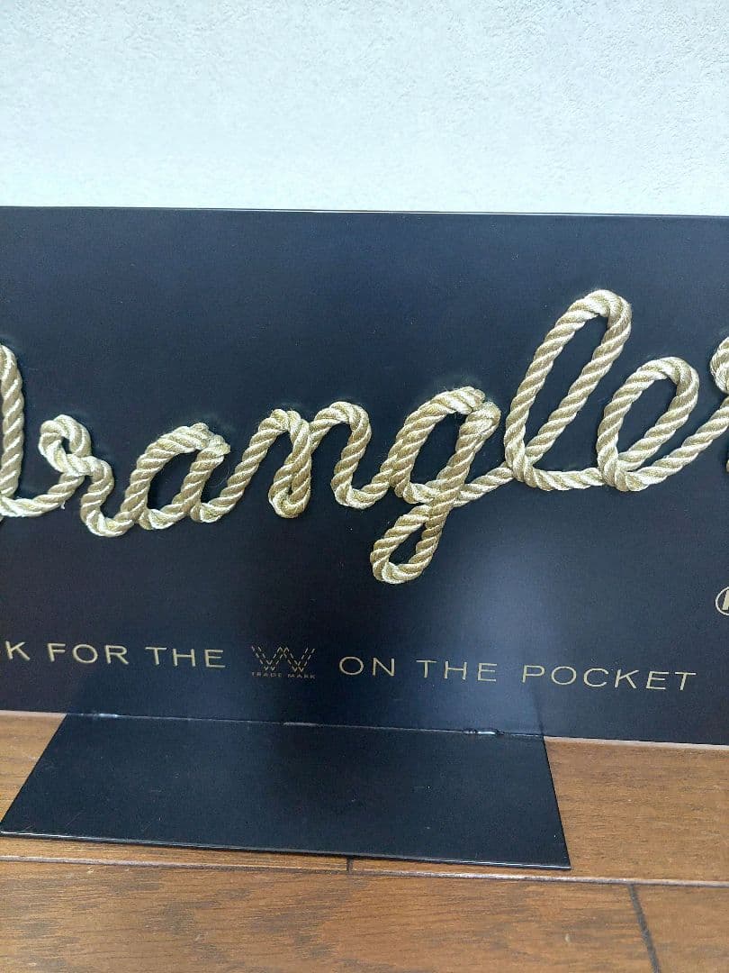 ラングラー【Wrangler】ロゴ鉄製 ディスプレイスタンド