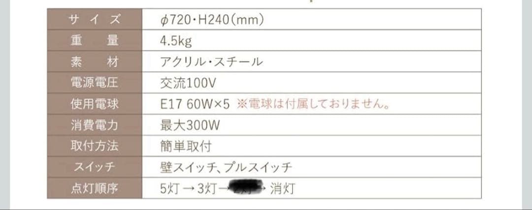 花形シーリングライト ホワイト
