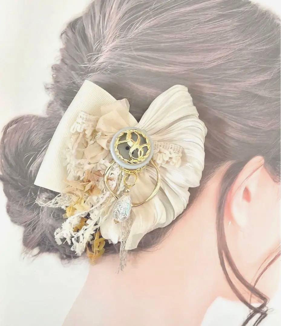 no.198 新作✩.*˚ナチュラルカラーの大ぶり華やかアクセサリー✩.*˚