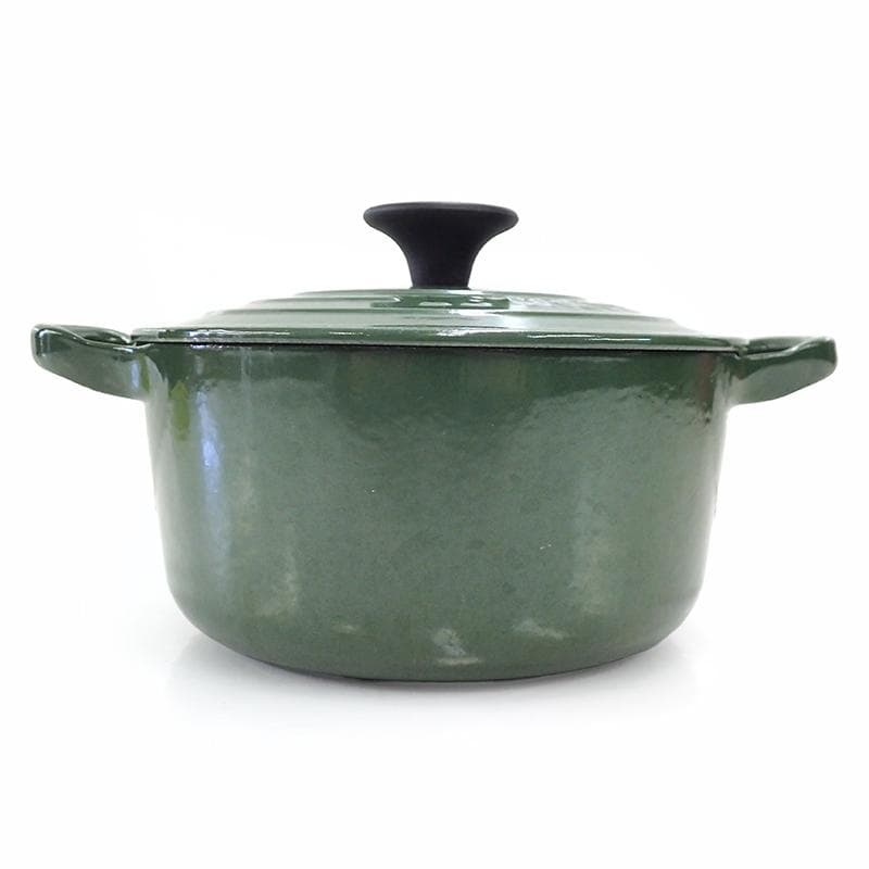 ☆886 廃盤色 ル・クルーゼ ココットロンド 16cm モスグリーン - メルカリ