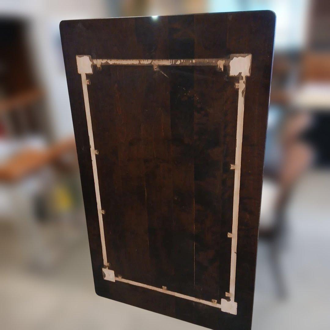 北海道民芸ダークブラウン クラレ 木製 長方形 テーブル天板 ムク板 樺