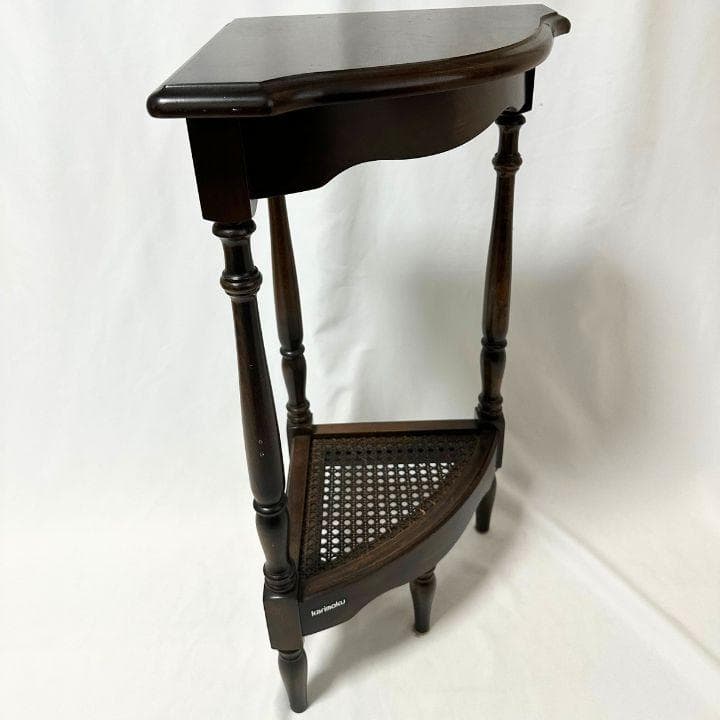 karimoku カリモク コロニアル コーナーラック ろくろ脚 クラシック