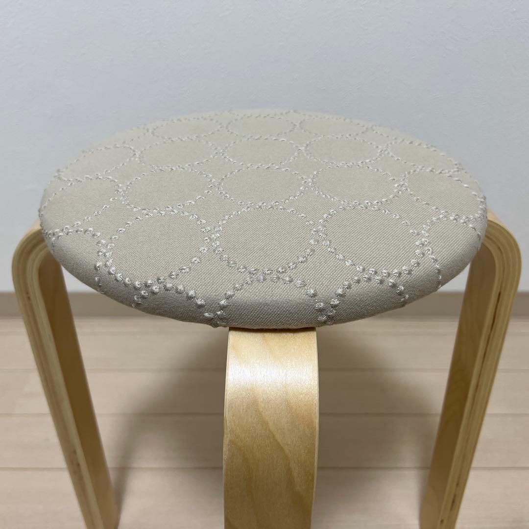 ミナペルホネン スツール タンバリン 丸椅子 【エクリュ/ライトブルー】 チェア