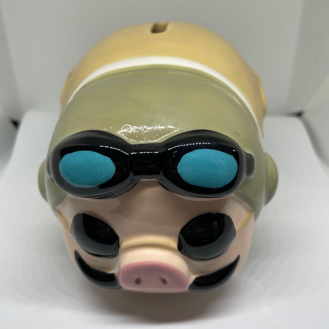【完売品】スタジオジブリ 紅の豚 ポルコ・ロッソ 貯金箱 陶器製