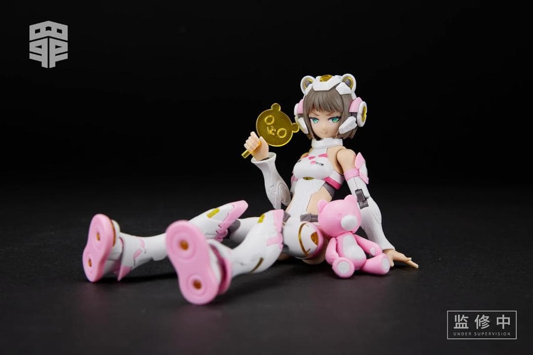 将魂姫 七つの大罪シリーズ 怠惰 人+熊+サイのセット 機甲娘 プラモ