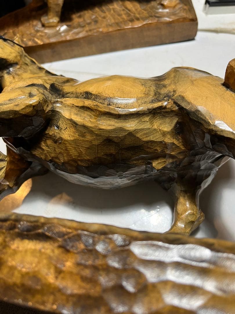 馬の木彫り、木彫りの馬、道産子馬木彫り、道産子馬、北海道の馬、番場馬