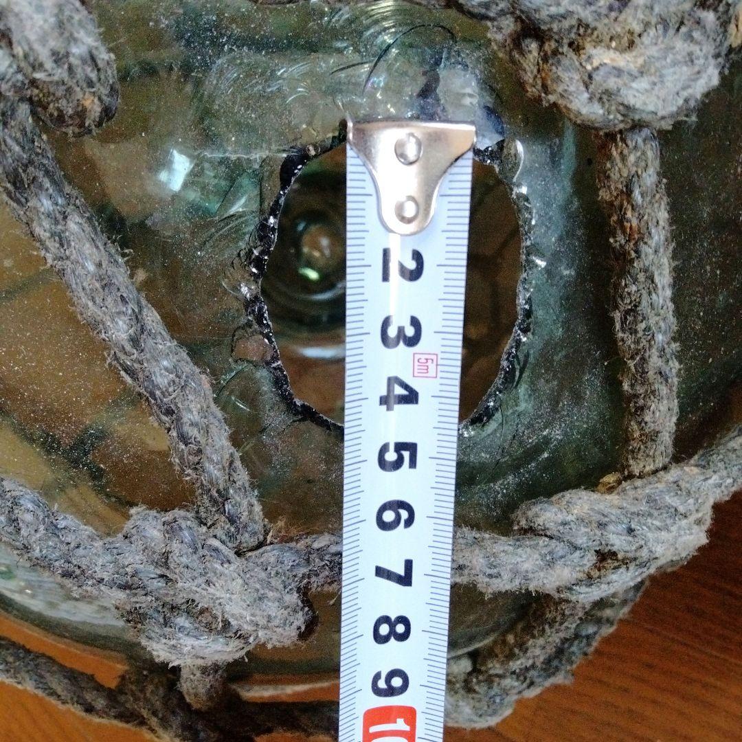 中古 ガラス浮き玉 直径約40cm ガラスブイ ガラス玉 大きめ 大きい 大玉