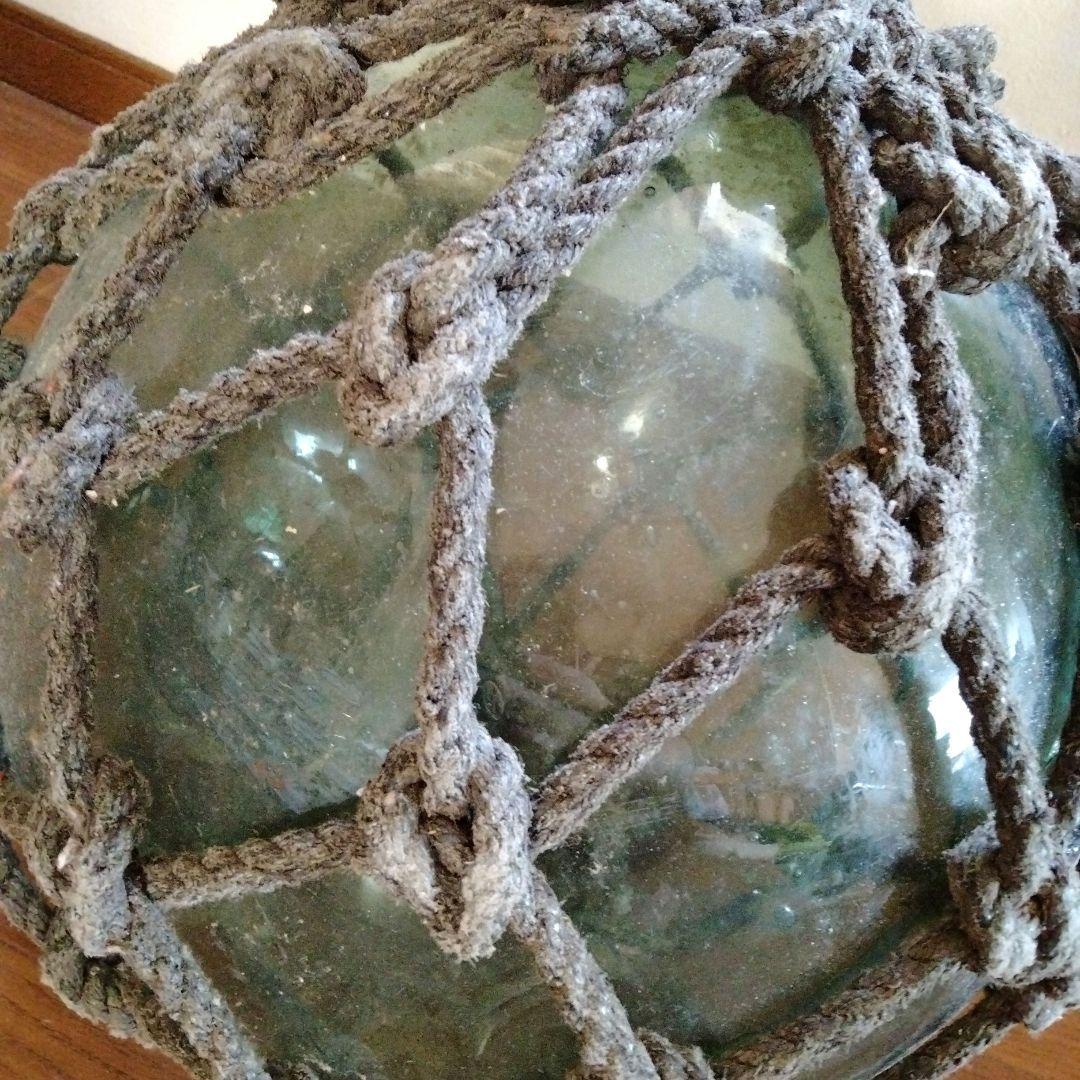 中古 ガラス浮き玉 直径約40cm ガラスブイ ガラス玉 大きめ 大きい 大玉