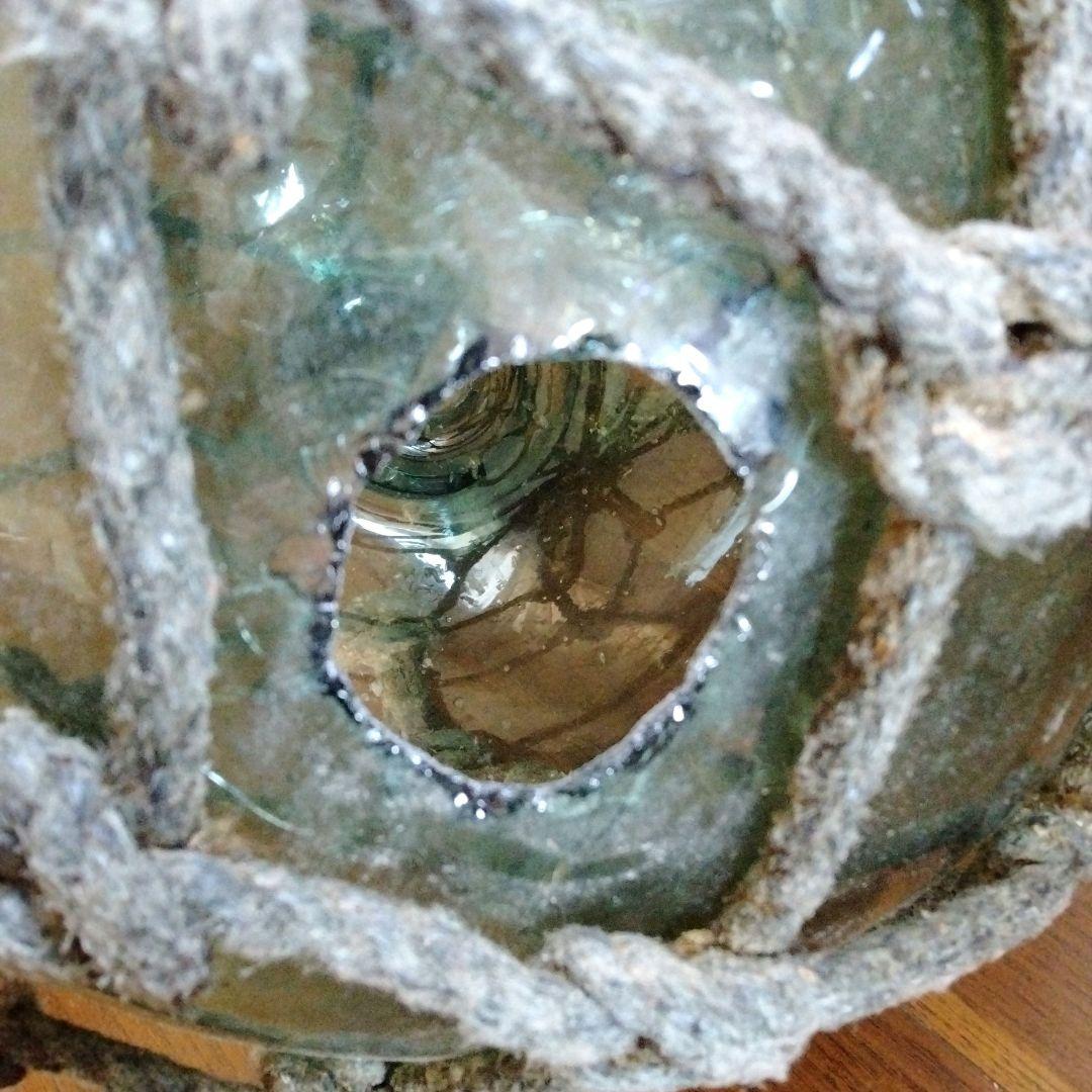 中古 ガラス浮き玉 直径約40cm ガラスブイ ガラス玉 大きめ 大きい 大玉