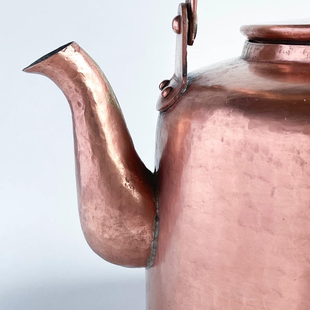 【希少】京都 有次 銅 大型やかん 江戸型 3.5L（4L）薬缶