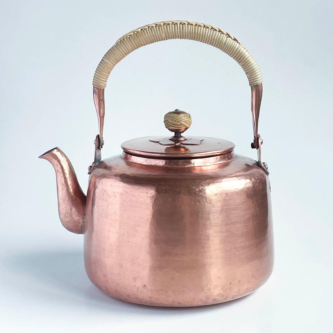 【希少】京都 有次 銅 大型やかん 江戸型 3.5L（4L）薬缶