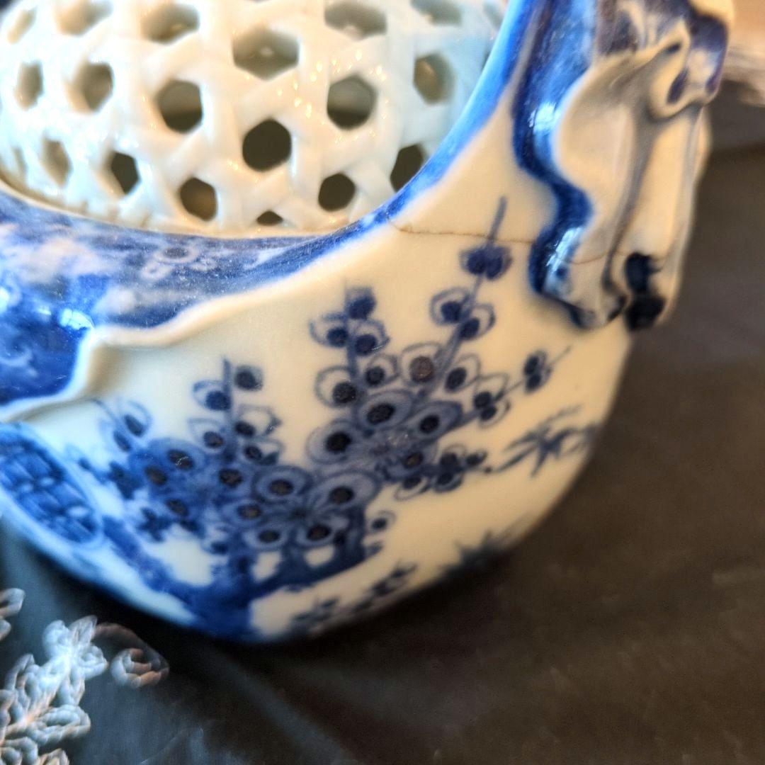 香炉　三川内焼　伝統工芸品　　　茶道　献上品