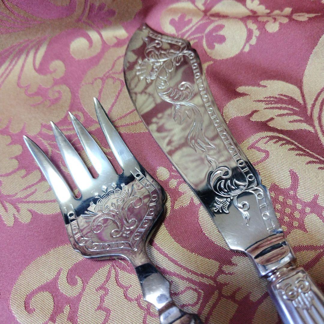 ラッキーウッド　フィッシュナイフ・フォーク セット