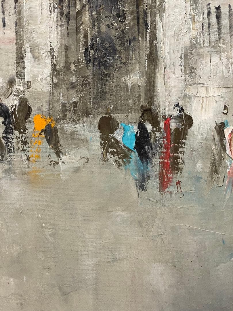 K*a様 「真作」住田昭「1989 パリ」風景画 油彩画 額装 サイン有り F1