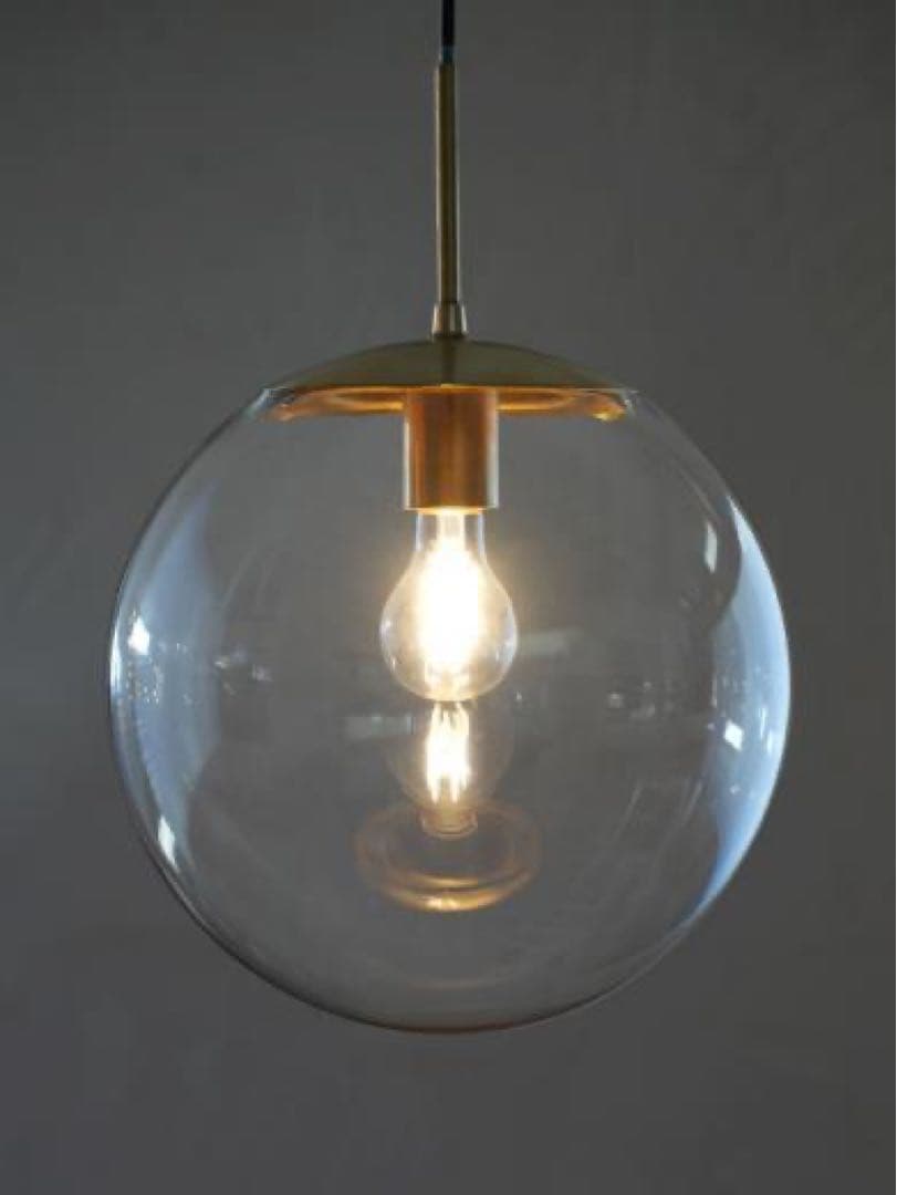 ペンダントライト クリアガラス球体