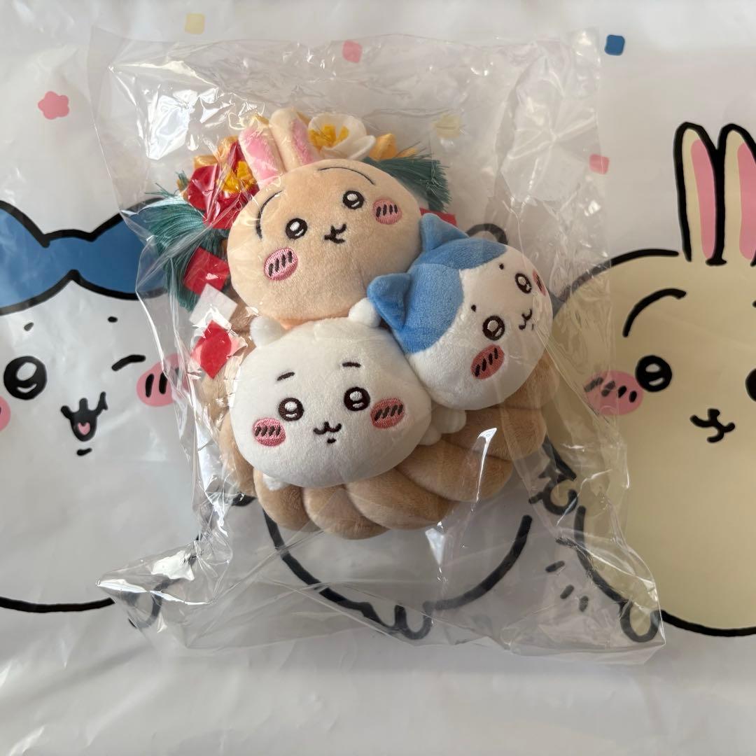 ちいかわ しめ縄なぬいぐるみ ハチワレ 招福S だるま3点 ノベルティ