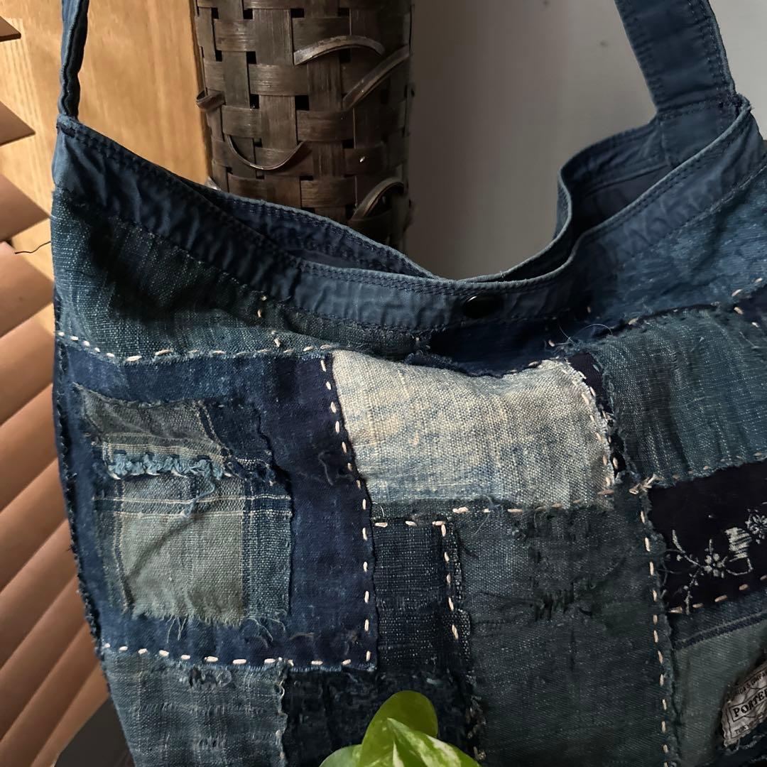 ポーターをリメイク/藍染／襤褸 - メルカリ