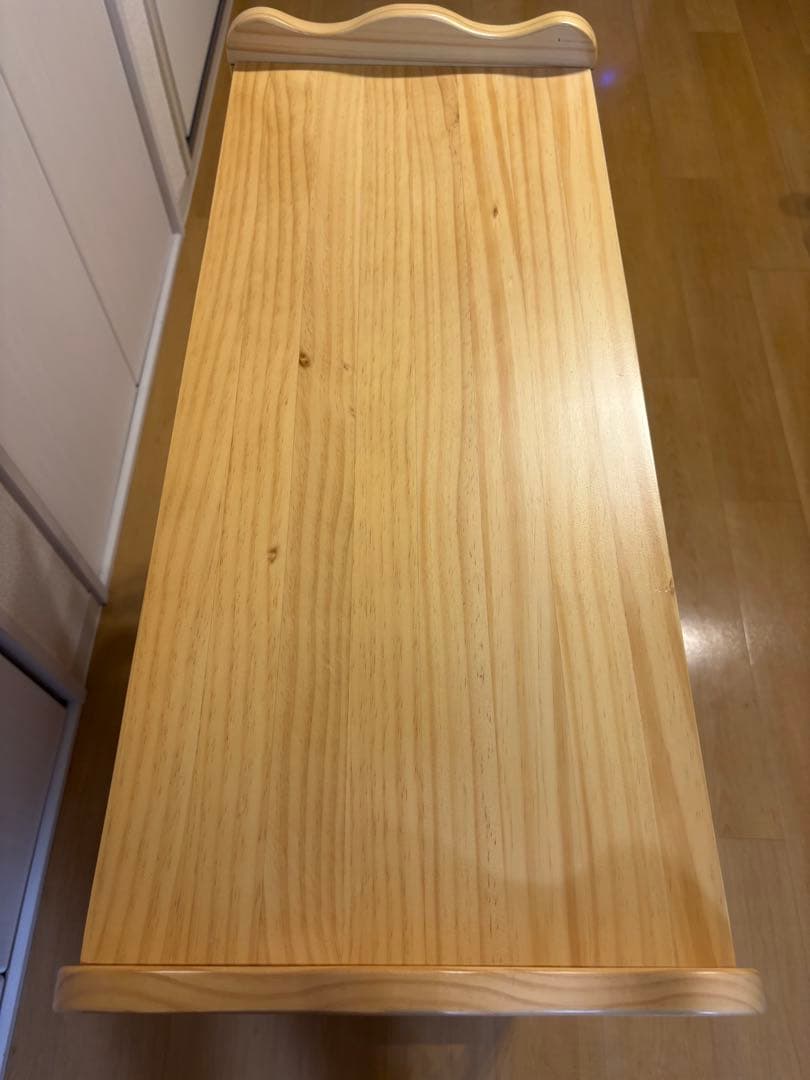 木製4段ラック 自然な木の仕上げ