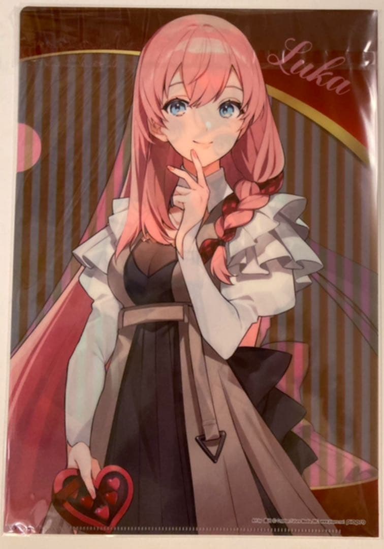 未使用 A4クリアファイル 初音ミク 巡音ルカ 姐川 バレンタイン 2022