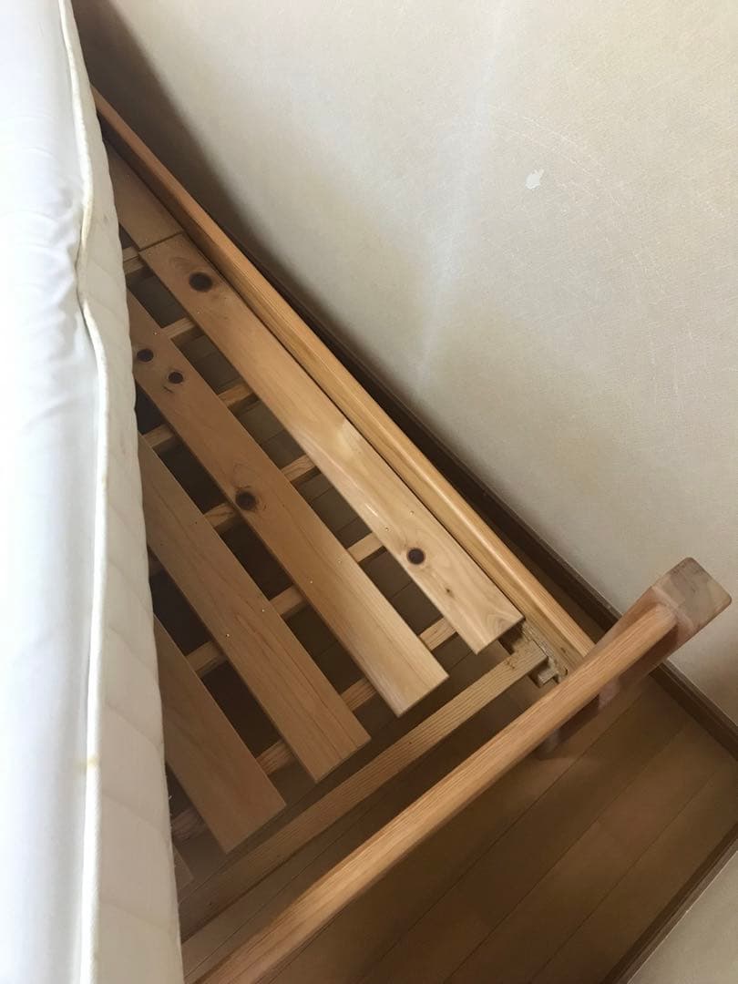 木製すのこベッド　無印良品