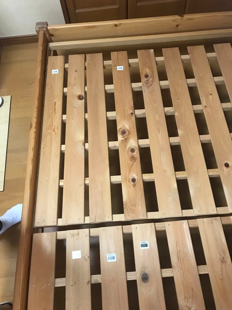 木製すのこベッド　無印良品