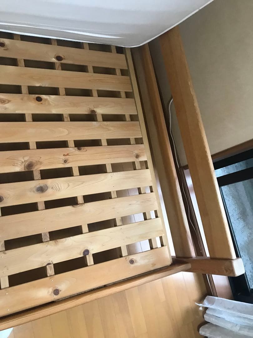 木製すのこベッド　無印良品