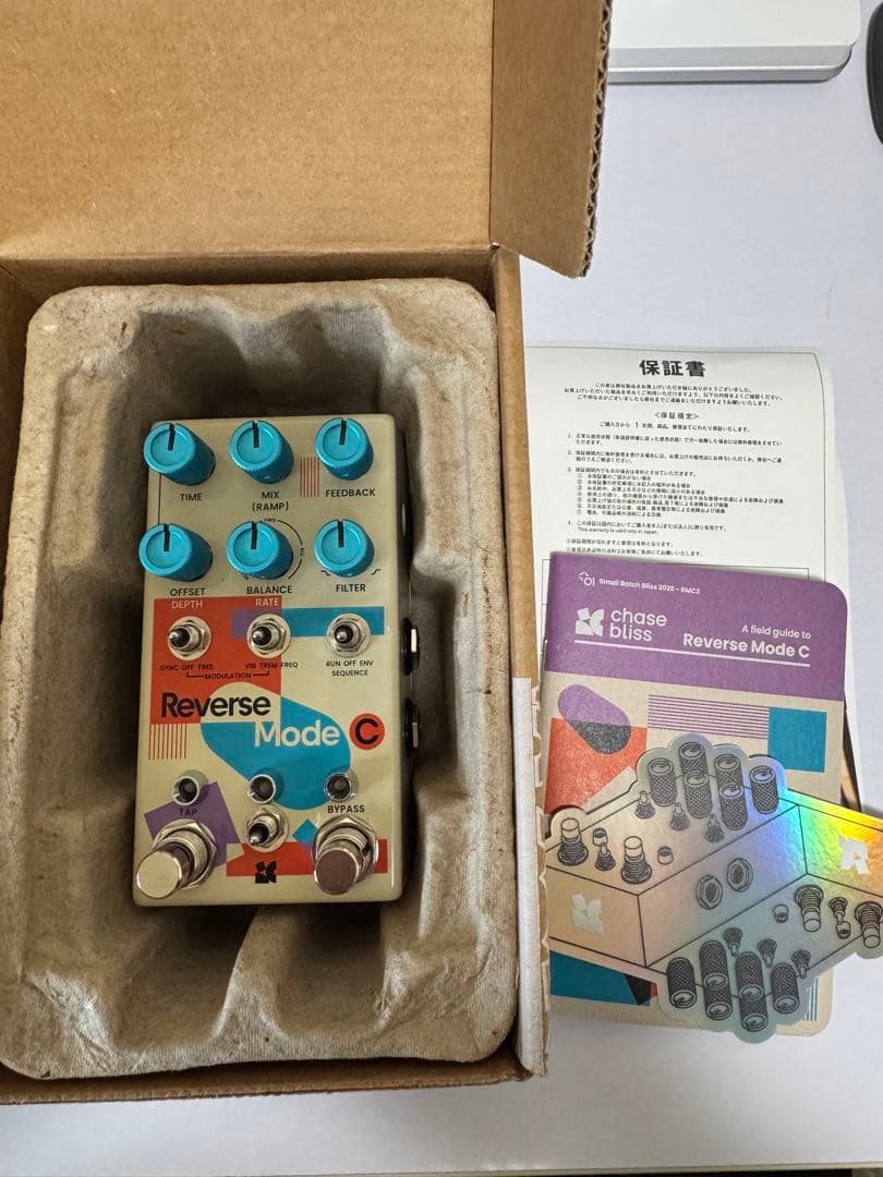 Chase Bliss Reverse Mode C 2025 未使用品 Chase Bliss Audio Reverse Mode C （2025）【限定生産品】 チェイス