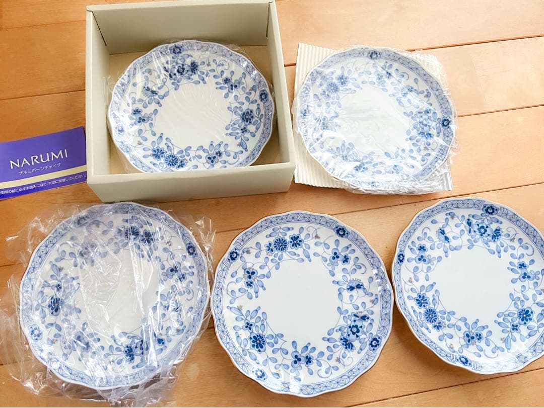 ナルミ ケーキプレート5枚＋カップ&ソーサー 5枚セット
