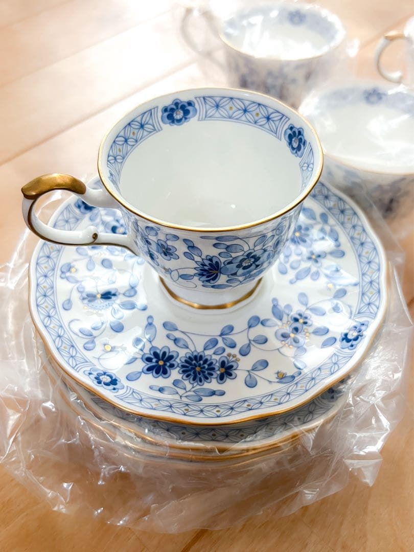 ナルミ ケーキプレート5枚＋カップ&ソーサー 5枚セット