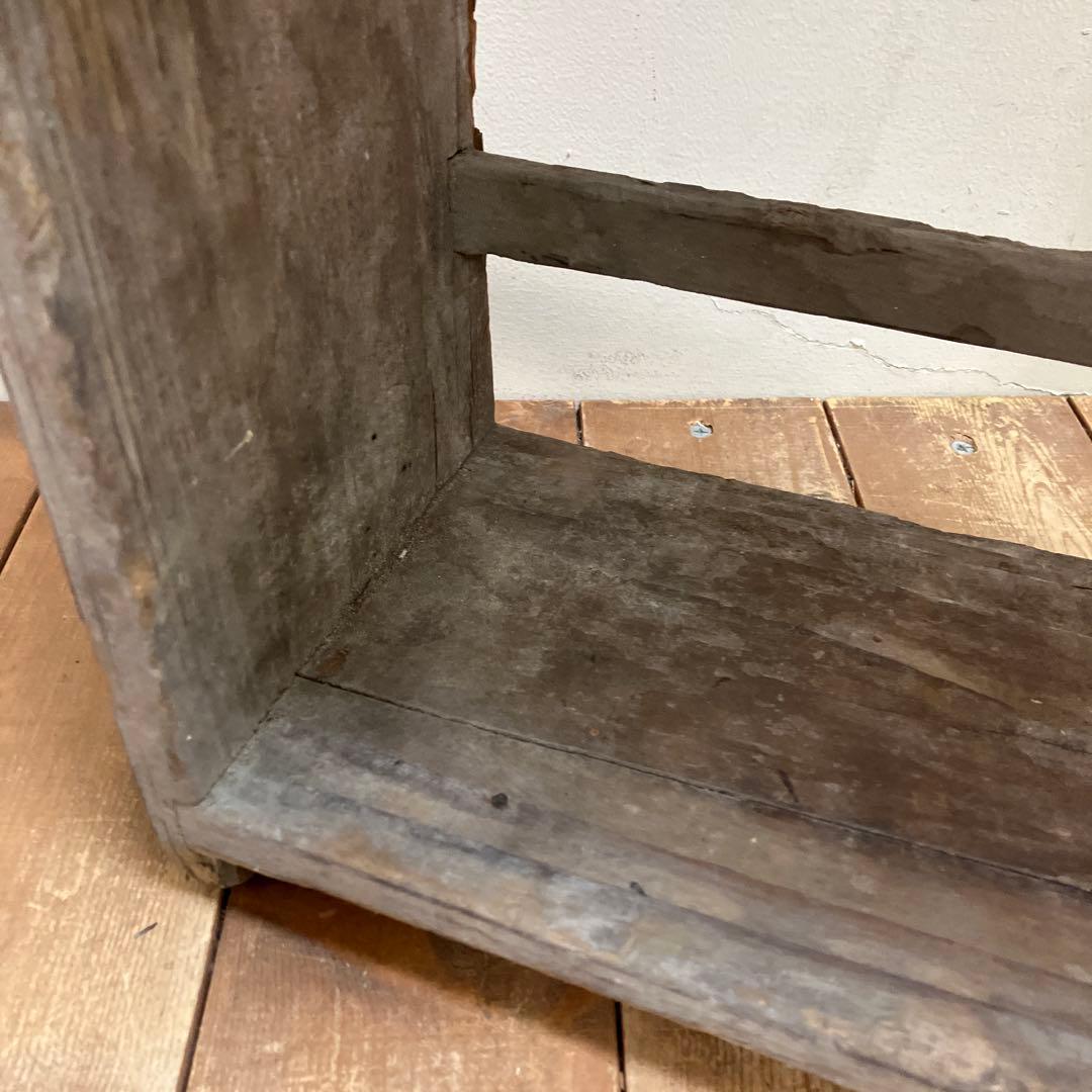 A-5 昭和レトロ 古木 古道具 くさび型 オープンシェルフ オープンラック