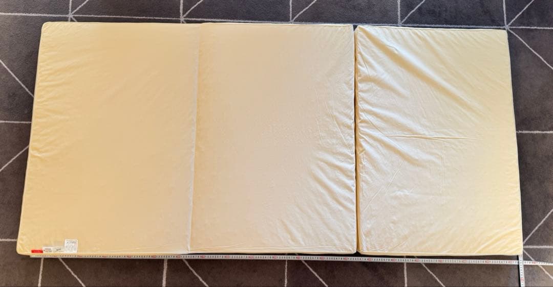 3Dマット 三つ折りマットレス シングルサイズ ベージュ